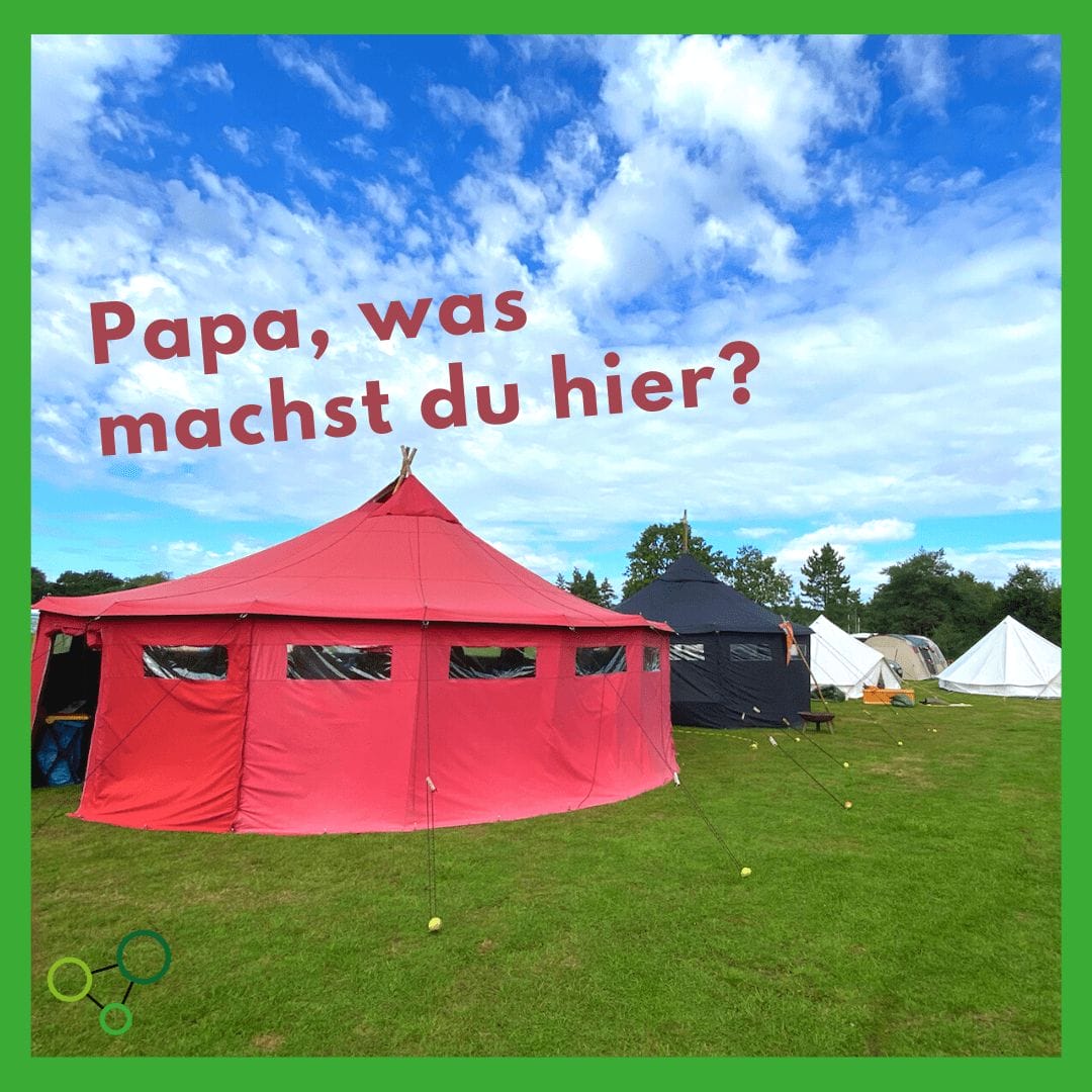 Papa, was machst du hier?