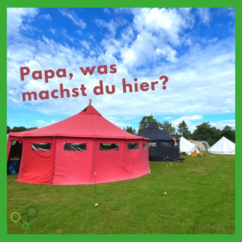 Papa, was machst du hier?